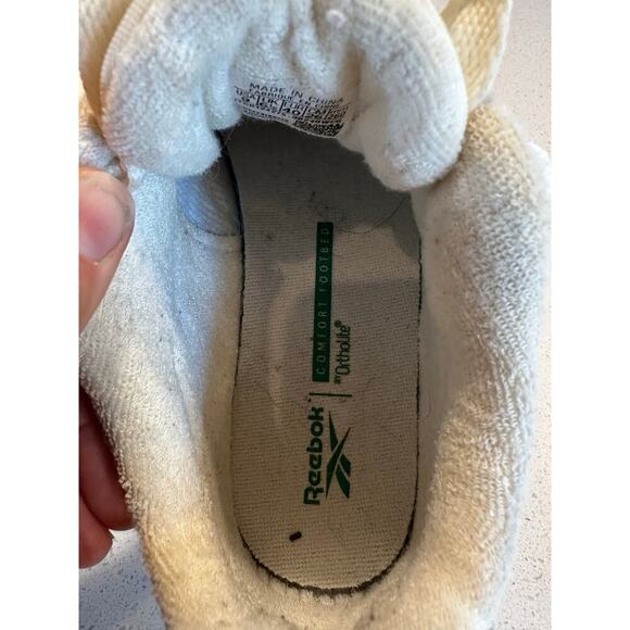 Reebok Women's 9 Club C Extra Platform Sneakers White Green - Picture 6 of 9